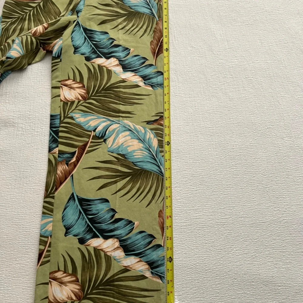 Tommy Bahama NWOT Women Silk Linen Tropical Trio Of Palms Palazzo Pants Size 10 - Picture 7 of 12